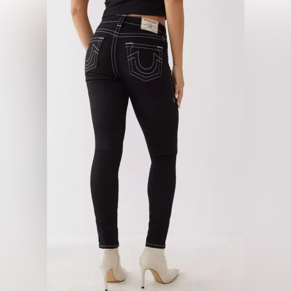 NWT - True Religion Women’s Jennie Curvy High Rise Super Skinny Jeans - Size 30 - Picture 3 of 13